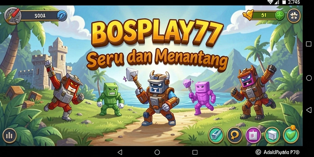 Screenshot BOSPLAY77 menampilkan gameplay Puzzle yang seru dan menantang.