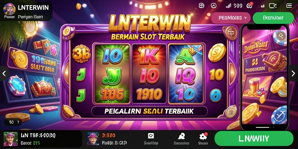 Tampilan gameplay menarik dari LNTERWIN dengan banyak slot yang tersedia.