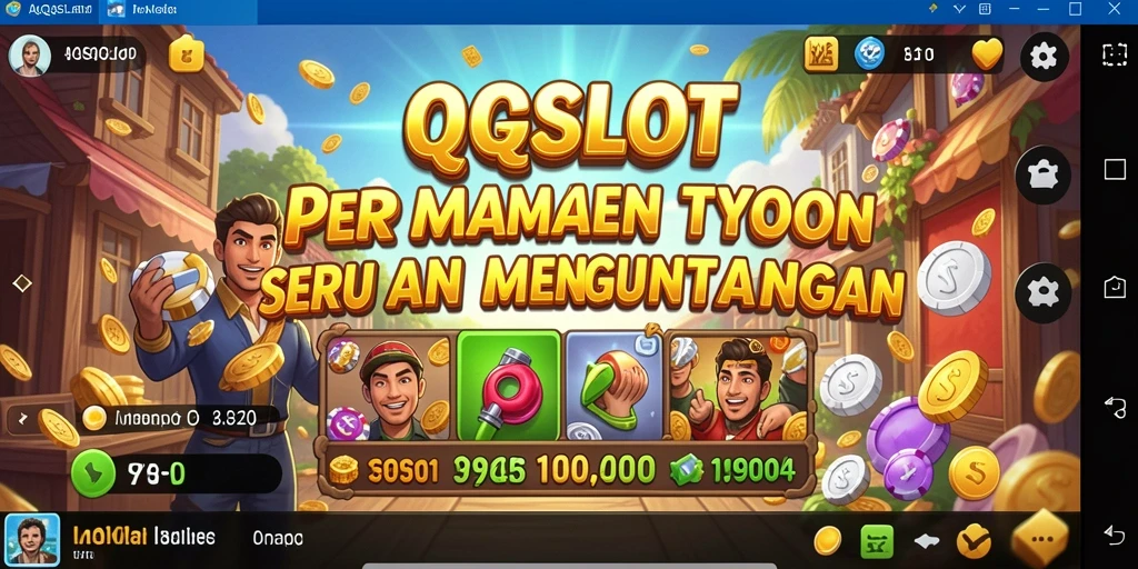 Tampilan gameplay QQSLOT yang menarik dan penuh warna.