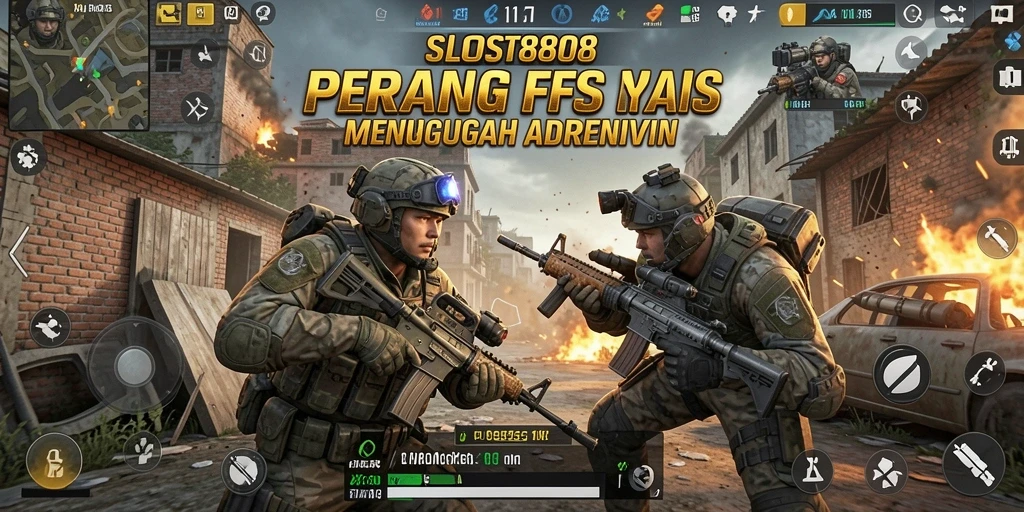 Gameplay intens SLOST8808 dengan aksi menembak yang realistis.